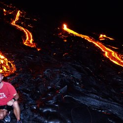 Volcano Hiking Tours - Rivers of flowing lava