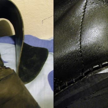 North 11 Shoe Repair - Neatly sewed up the split seam at the back. - Shoe Repair Near Me - Brooklyn, New York North 11 Shoe Repair - Neatly sewed up the split seam at the back. - Shoe Repair Near Me - Brooklyn, New York