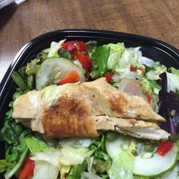 Really? This is all the chicken I get with my salad?