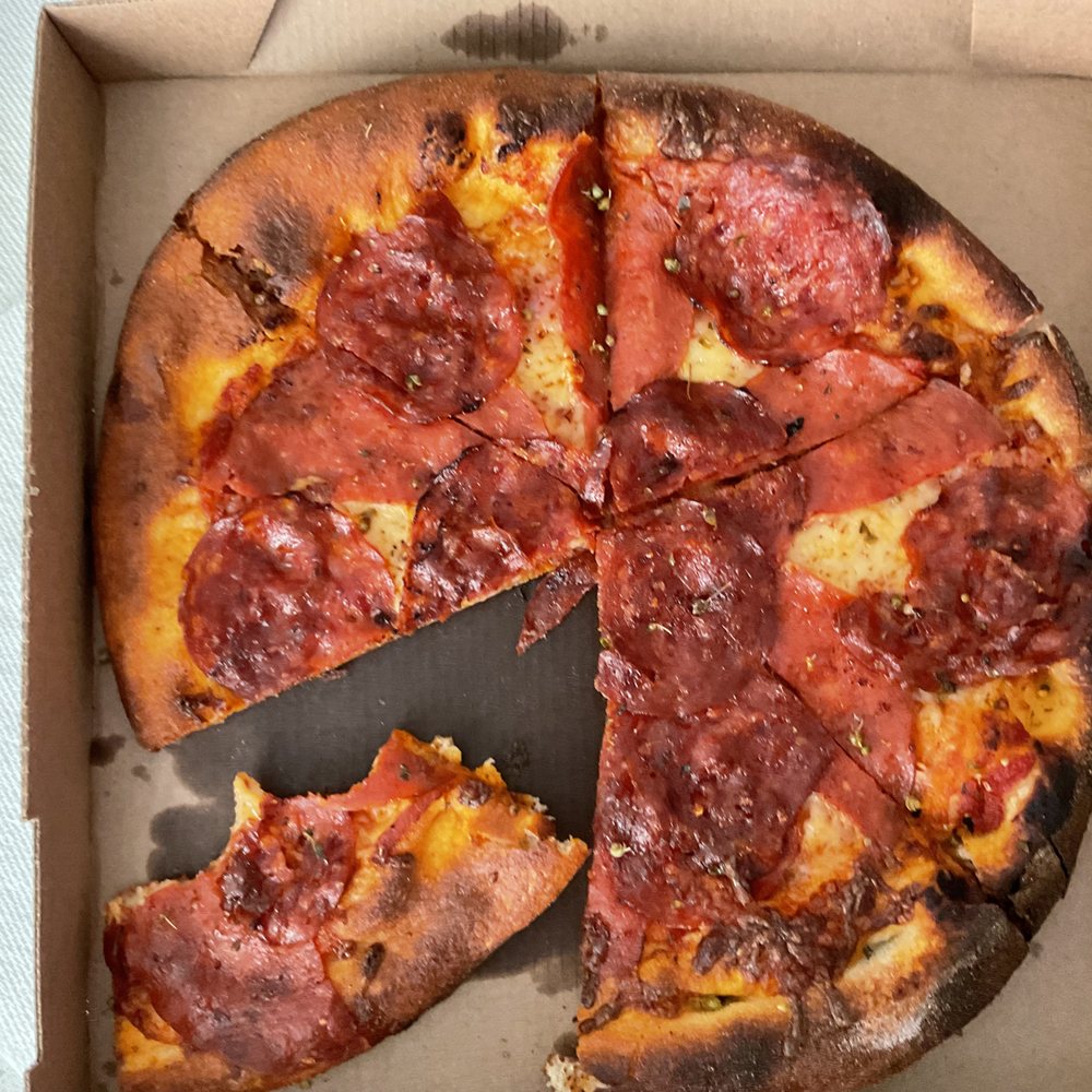 Pizza Burt to a crisp! Digusting! Pizza Burt to a crisp! Digusting!