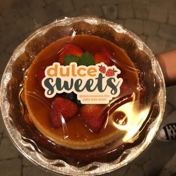 Dulce Sweets - Flan with Extra Fruit - Desserts Near Me Dulce Sweets - Flan with Extra Fruit - Desserts Near Me