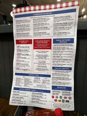 Menu photo 1 Johnny's Farm House Concord, NC Menu photo 1 Johnny's Farm House Concord, NC