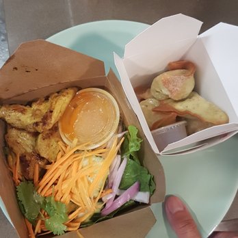 Pink Bee - Satay salad and avocado crab rangoons - Sandwiches Near Me - Seattle, Washington