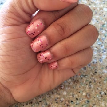 Queen Nails - Acrylic overlay, opi Polish and glitter - Nail Salons Near Me - Alexandria, Virginia