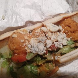 Buffalo Chicken Balls sandwich Buffalo Chicken Balls sandwich
