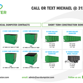 ACR Dumpsters - Dumpster Rental Near Me - Southfield, Michigan
