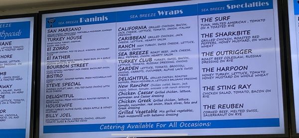 Menu photo 2 Sea Breeze Deli Glen Head, NY Menu photo 2 Sea Breeze Deli Glen Head, NY