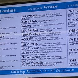 Sea Breeze Deli - Menu