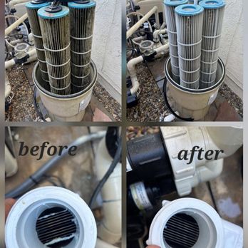 Jays Pool Service and Repair - Before and after of the filters. - Pool Cleaners Near Me Jays Pool Service and Repair - Before and after of the filters. - Pool Cleaners Near Me