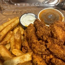 Tender and fries Tender and fries