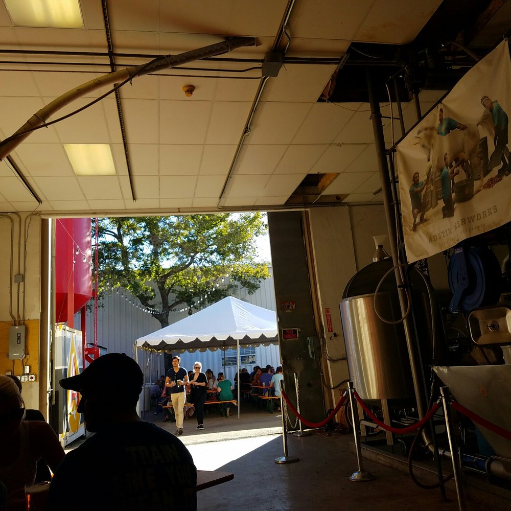 Austin Beerworks - From inside looking out - Breweries Near Me - Austin, Texas