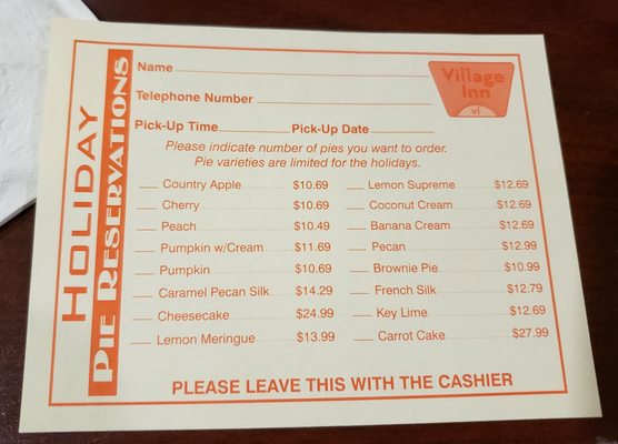 Menu photo 2 Village Inn El Paso, TX Menu photo 2 Village Inn El Paso, TX