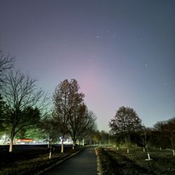 Fall Creek Greenway - Aurora borealis over Fall Creek Greenway