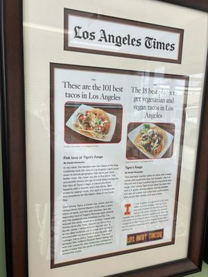 Menu photo 5 Tigres Fuego Redondo Beach, CA