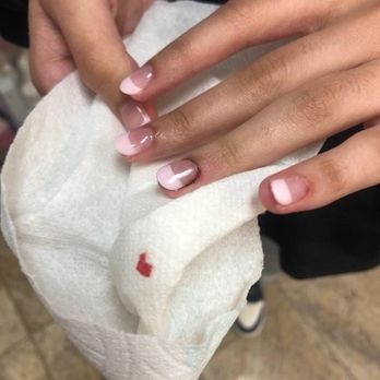 Diamond Nails & Spa - cut her cuticles on two fingers! - Nail Salons Near Me - Chino Hills, California