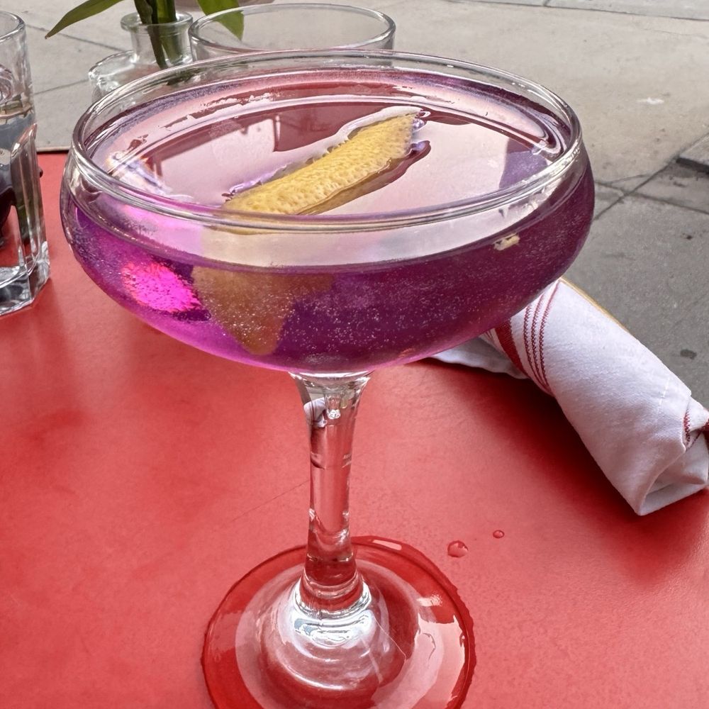 Normandy Kitchen Cafe & Bar - The Gin Ginge drink in honor of Prince's birthday - American Near Me - Minneapolis, Minnesota Normandy Kitchen Cafe & Bar - The Gin Ginge drink in honor of Prince's birthday - American Near Me - Minneapolis, Minnesota