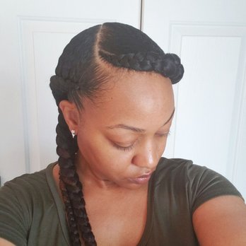 Two Cornrow Braids A K A French Braids Yelp