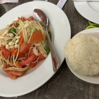 Simply Thai - Papaya salad (comes with sticky rice) -17.95 - Thai Near Me - Sandy, Utah
