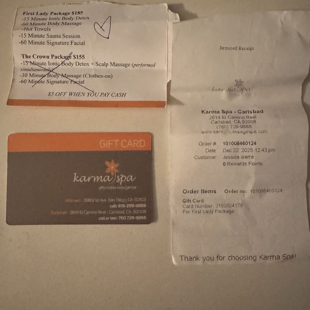Karma Spa - First Lady package and what it included! - Skin Care Near Me - Carlsbad, California Karma Spa - First Lady package and what it included! - Skin Care Near Me - Carlsbad, California