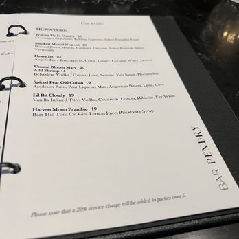 Pendry Washington DC - Drink menu - Hotels Near Me - Washington, DC, District of Columbia
