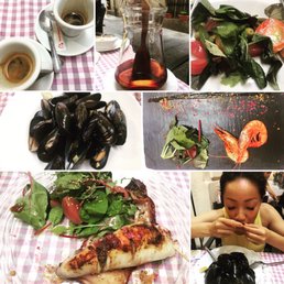 This is the freshest seafood we have ever had; it's also the best sangria and THE BEST espresso we've had in Spain!