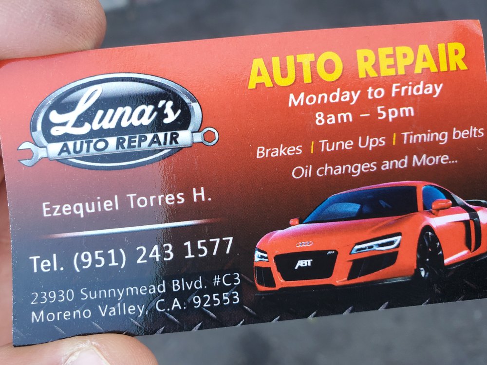 LUNAS AUTO REPAIR Updated September 2024 23930 Sunnymead Blvd, Moreno Valley, California