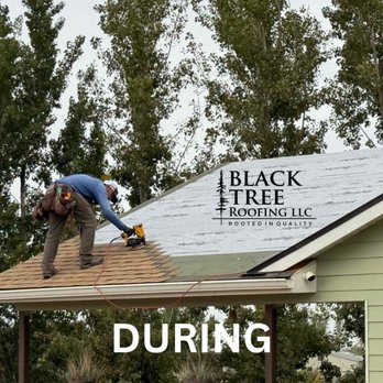 Black Tree Roofing - DURING, Installed the new shingles. Ice and Water shield on Valleys and Eaves for extra moisture protection! - Roofing Near Me - Eagle, Idaho Black Tree Roofing - DURING, Installed the new shingles. Ice and Water shield on Valleys and Eaves for extra moisture protection! - Roofing Near Me - Eagle, Idaho