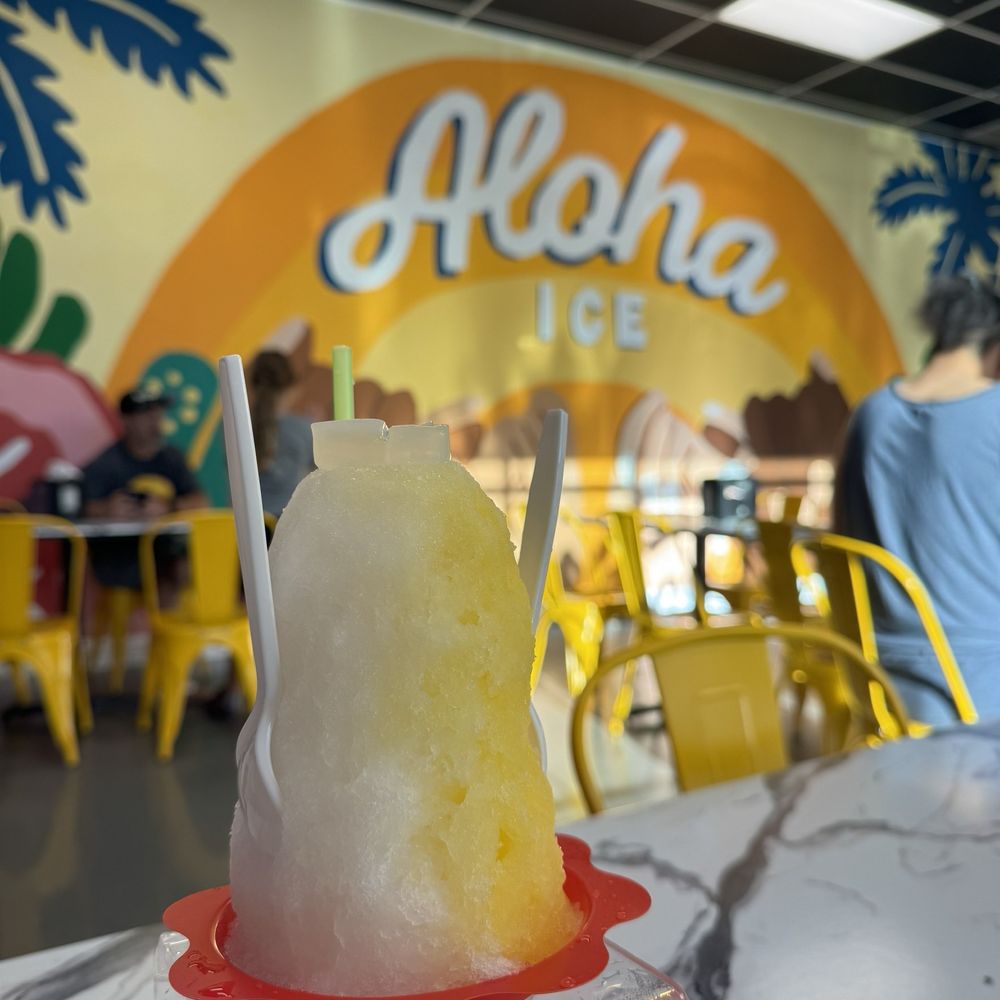 Aloha Ice - Pina colada - Shaved Ice Near Me