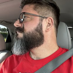 Mustache Barbershop - Mateo's Beard And Mustache Grooming Handywork - Left Profile