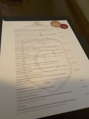Menu photo 2 Alte Wache Kassel, HE