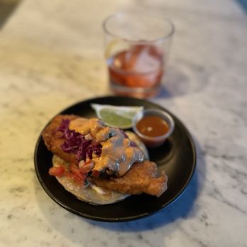 Sidecar - Fish taco - $2.50, big, crispy, and nice smokey flavor - New American Near Me - San Luis Obispo, California Sidecar - Fish taco - $2.50, big, crispy, and nice smokey flavor - New American Near Me - San Luis Obispo, California