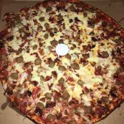 Doughbelly's Pizza - Thin Crust Meat Lovers Extra Saice