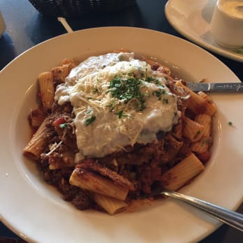 Sopranos Grill - Eggplant with bolognese and rigatoni - Italian Near Me - Raleigh, North Carolina Sopranos Grill - Eggplant with bolognese and rigatoni - Italian Near Me - Raleigh, North Carolina