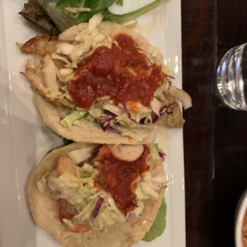 Anayas - 1 grilled fish taco and 1 shrimp taco - Mexican Near Me - Pasadena, California