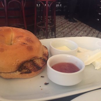 Marseille - Not so fancy toasted bagel w cream cheese - French Near Me - New York, New York