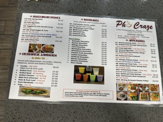 Menu photo 8 Pho Craze Pinole, CA Menu photo 8 Pho Craze Pinole, CA