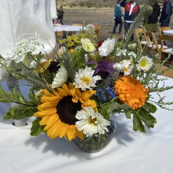 Fly Girl Farm - One of the table centerpiece arrangements