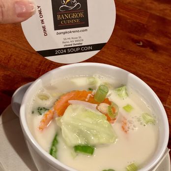 Bangkok Cuisine - Vegetable Coconut Soup - Thai Near Me - Reno, Nevada Bangkok Cuisine - Vegetable Coconut Soup - Thai Near Me - Reno, Nevada
