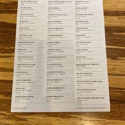 The Library Taphouse & Kitchen - Drink menu