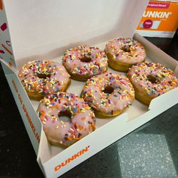 Dunkin' - Strawberry Frosted with Sprinkles
