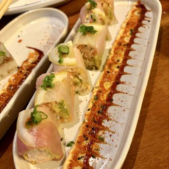Hudson House - Truffle Hamachi Roll - Bars Near Me - Fort Worth, Texas Hudson House - Truffle Hamachi Roll - Bars Near Me - Fort Worth, Texas