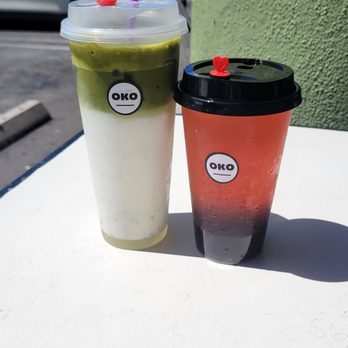 Oko Cafe - Iced Matcha Latte - Cafes Near Me - Gardena, California