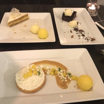 Dirt Candy - Popcorn cake, chocolate cake, and fennel pudding - Vegetarian Near Me - New York, New York