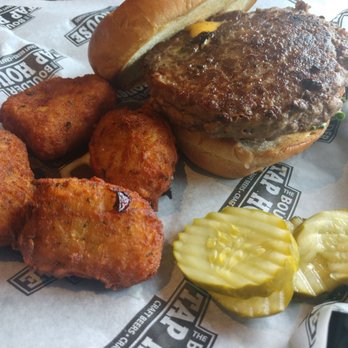 Boulder Tap House - Homemade tater tots with Taphouse burger - Chicken Wings Near Me - Rochester, Minnesota