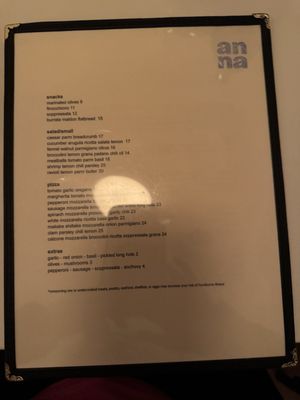 Menu photo 1 Anna Woodbury, NY