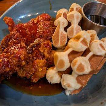 Bold Monk Brewing - Chicken and waffles - Brewpubs Near Me - Atlanta, Georgia
