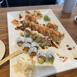 Alaska roll, playboy roll, and crazy roll Alaska roll, playboy roll, and crazy roll