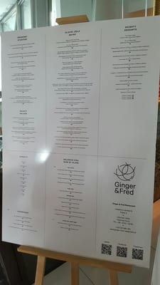 Menu photo 2 Ginger & Fred Restaurant Prague, PR