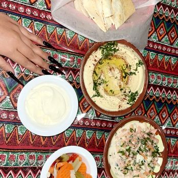 Pita Shawarma - Pita bread Hummus and pickle veges - Salad Near Me - Plano, Texas