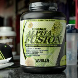 Maxfit Sports Nutrition - Alpha Fusion is a blended protein and is great to take anytime.